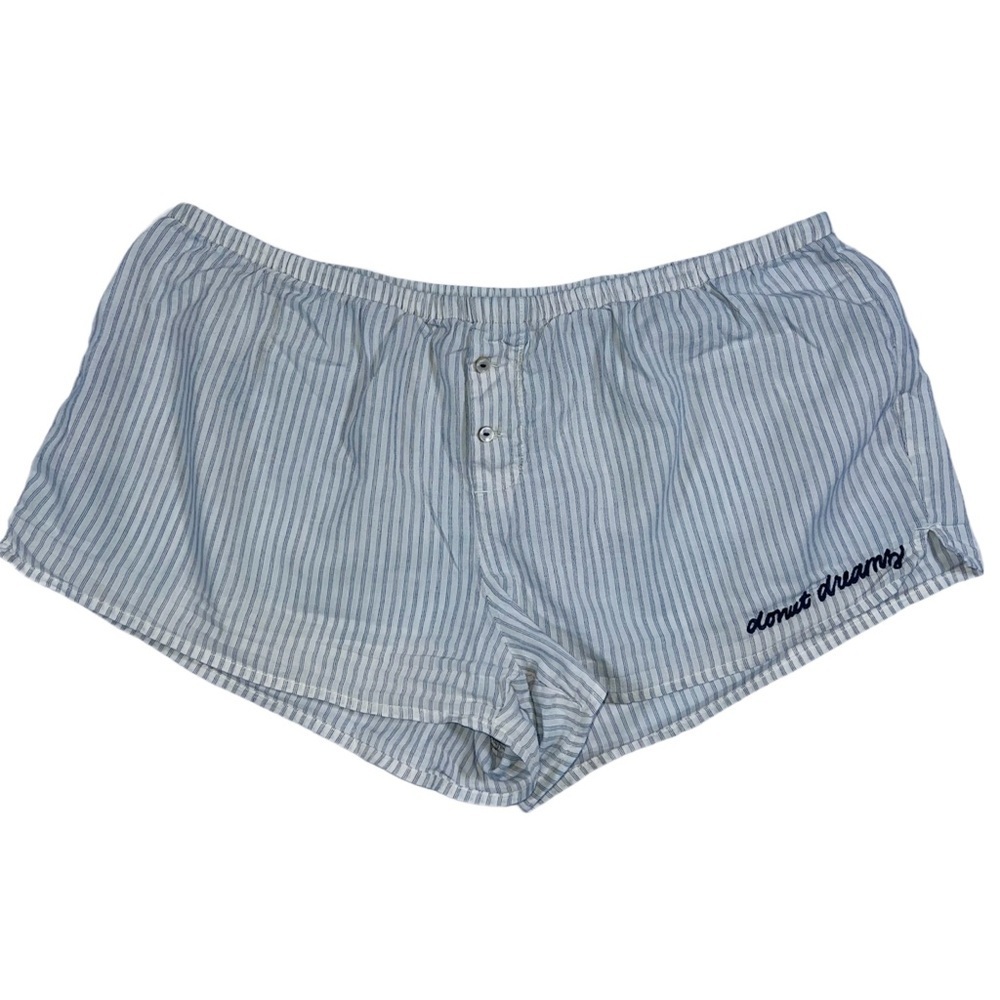 Aerie Light Blue Striped Women's Shorts